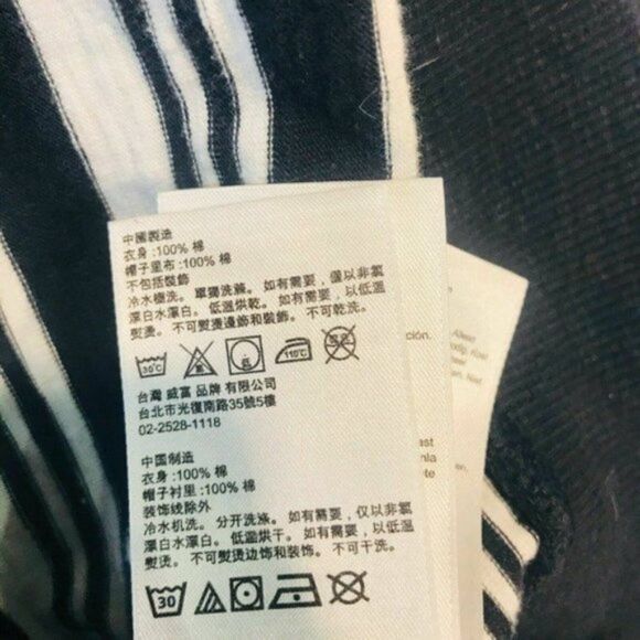 Timberland Hood Pullover Cotton Knit Striped X Large - Picture 6 of 8